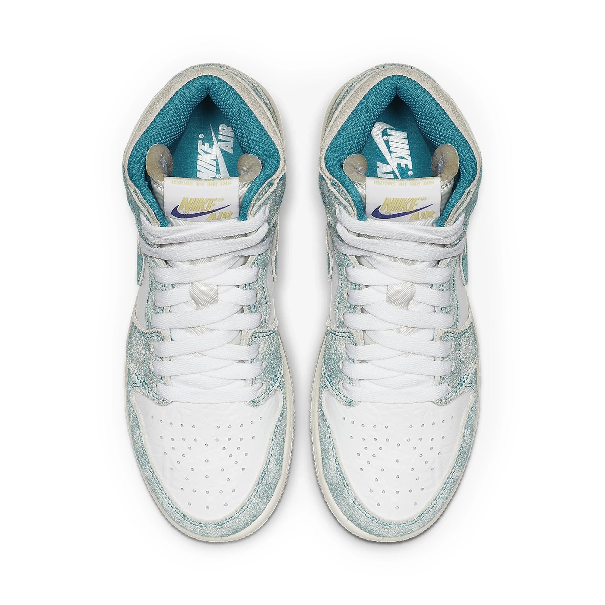 Top view of Air Jordan 1 Retro High OG Turbo Green (GS) 575441-311